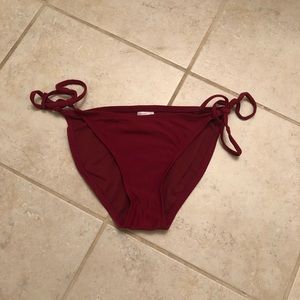 maroon bikini bottom